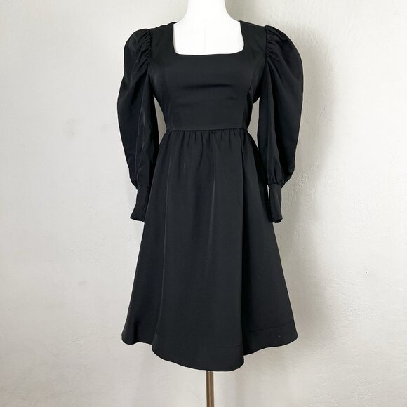 Pomander Place Dress Size XS Black Fit Flare Andie Long Sleeve Preppy Tuckernuck - Picture 1 of 10